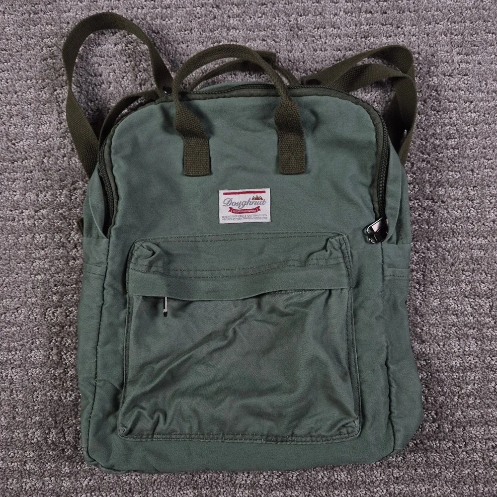 Doughnut Backpack Sage Green Canvas Outdoor Adventure Utility Gorpcore Mini